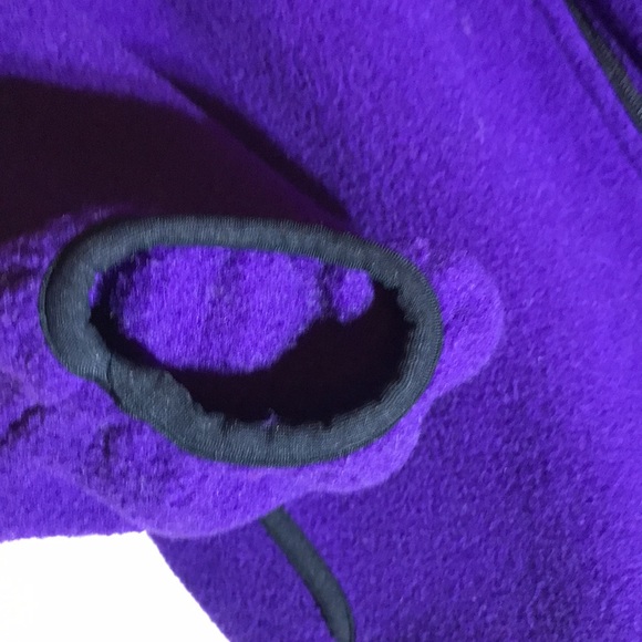 Speedo Large Men Fleece Zip Up Jacket Grape Purple pockets soft thicker fleece - Picture 5 of 5